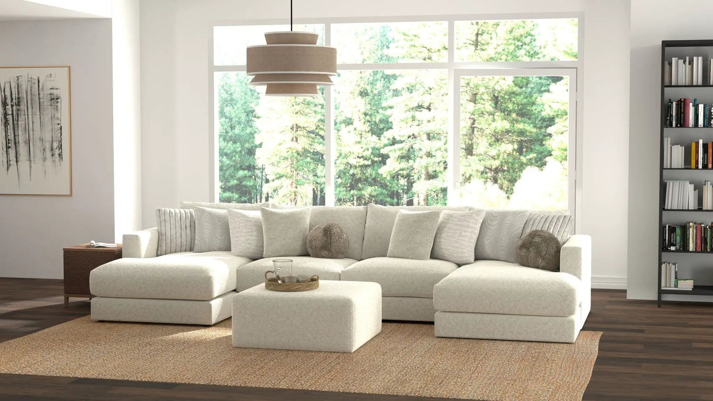 Ritzy - Modular Sofa And Included Cocktail Ottoman by Unique Piece Furniture