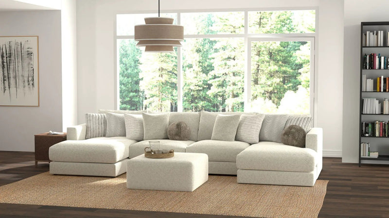 Ritzy - Modular Sofa And Included Cocktail Ottoman by Unique Piece Furniture