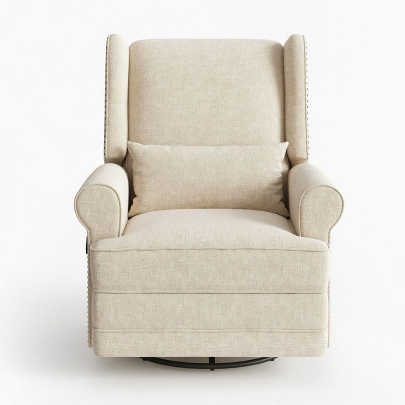 Extra Wide Swivel Recliner Glider Chair With Footrest by HouseOfZazla