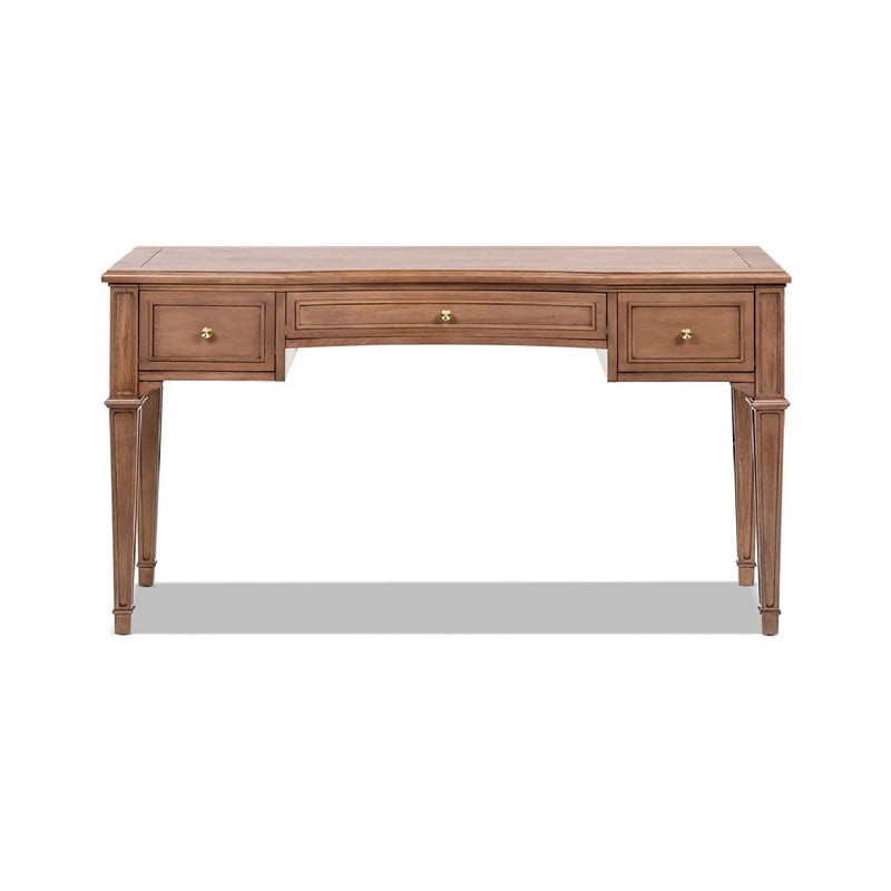Dauphin - 3 Drawer Executive Desk - Brown by HouseOfZazla