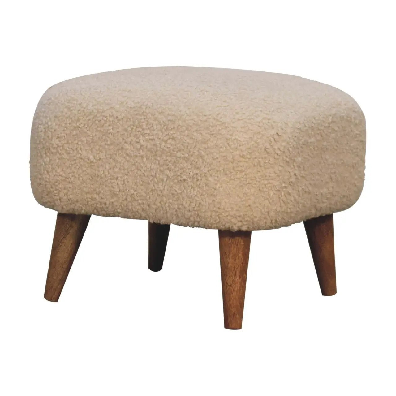 Square Footstool - Cream by Unique Piece Furniture
