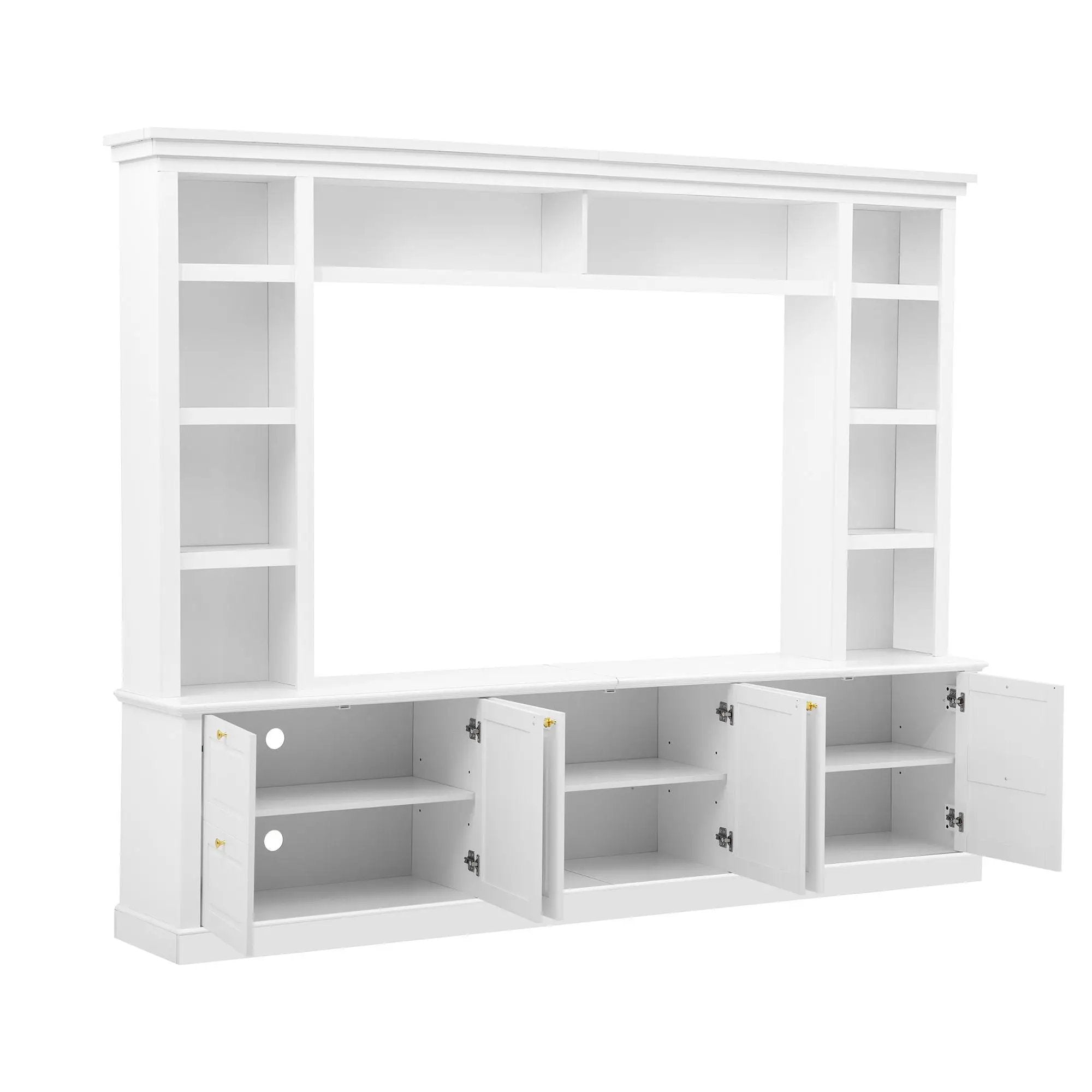 All-In-One TV Stand With Bookcase For TVs Up To 70" by Unique Piece Furniture
