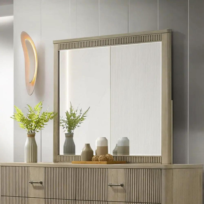 Lakkari - Mirror - Antique Oak by Unique Piece Furniture