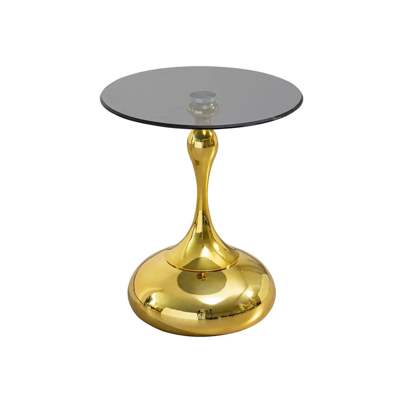 Modern Minimalist Coffee Table With Steel Legs And Tempered Glass Top by Unique Piece Furniture