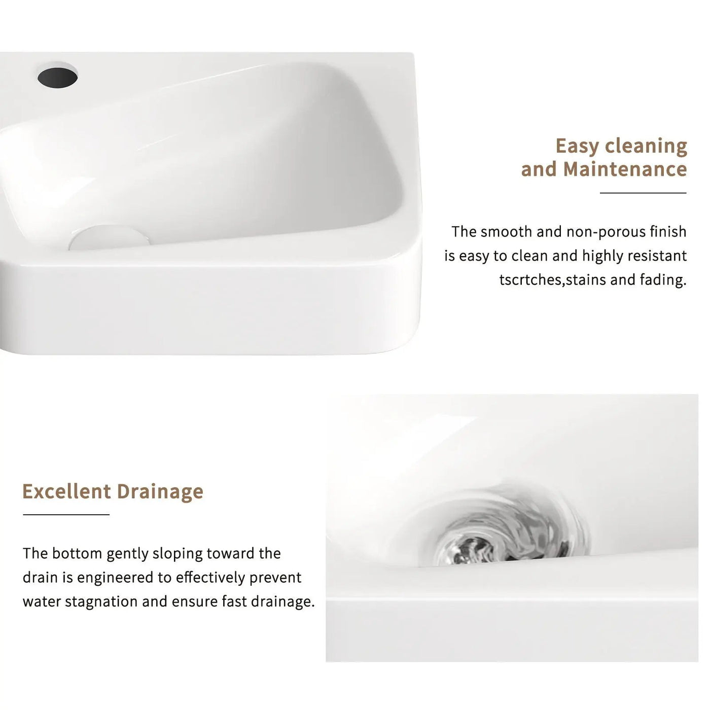 Wall Mounted Bathroom Sink With Faucet And Drain by HouseOfZazla