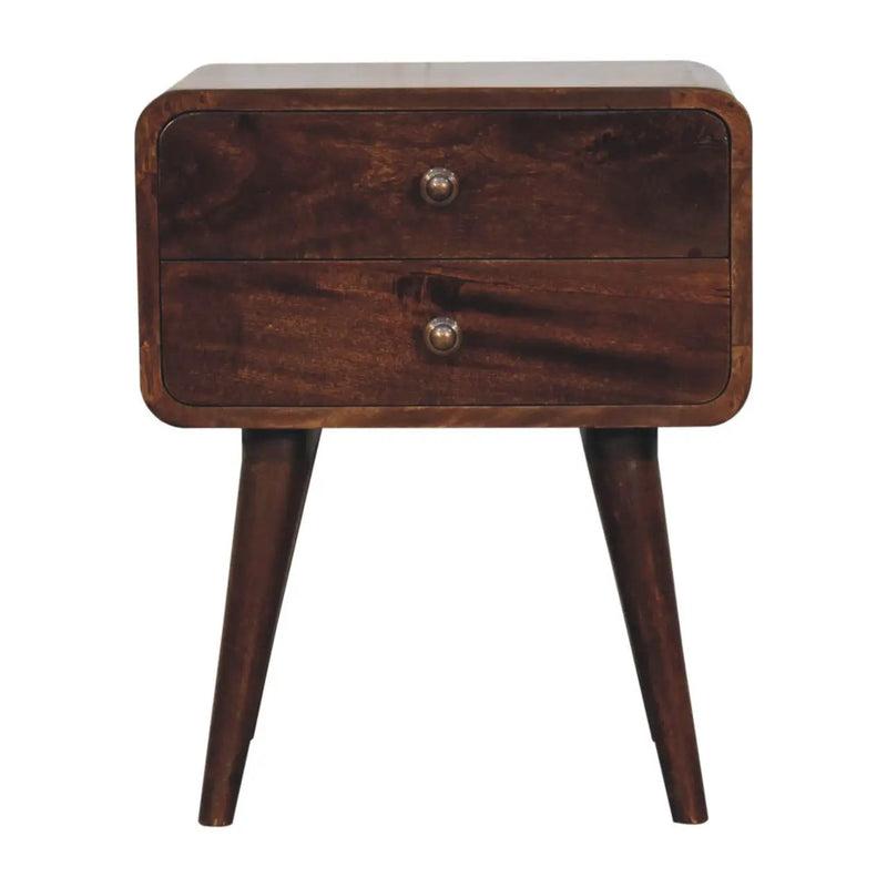 Curved Nightstand, by Unique Piece Furniture