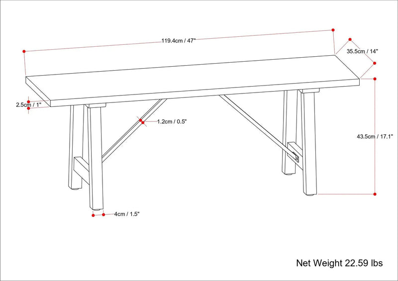 Harvey - Bench - Natural by HouseOfZazla