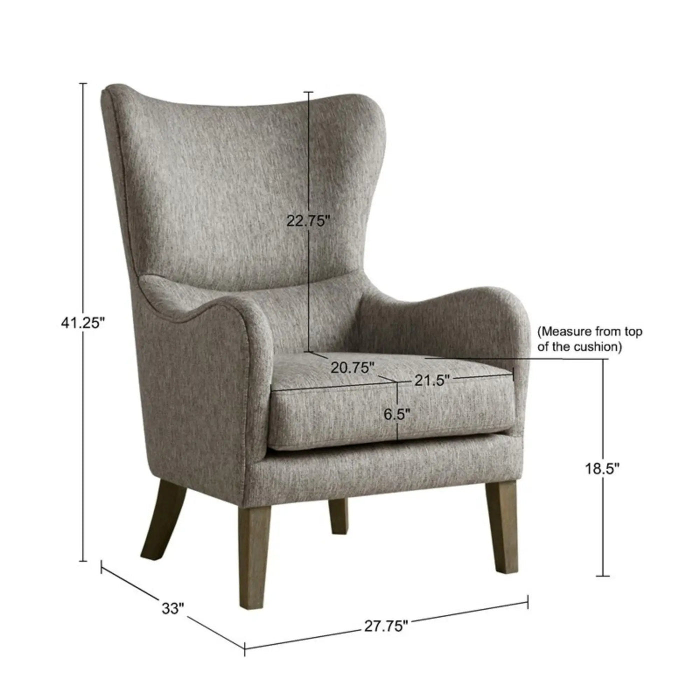 Arianna - Swoop Wing Chair by Unique Piece Furniture