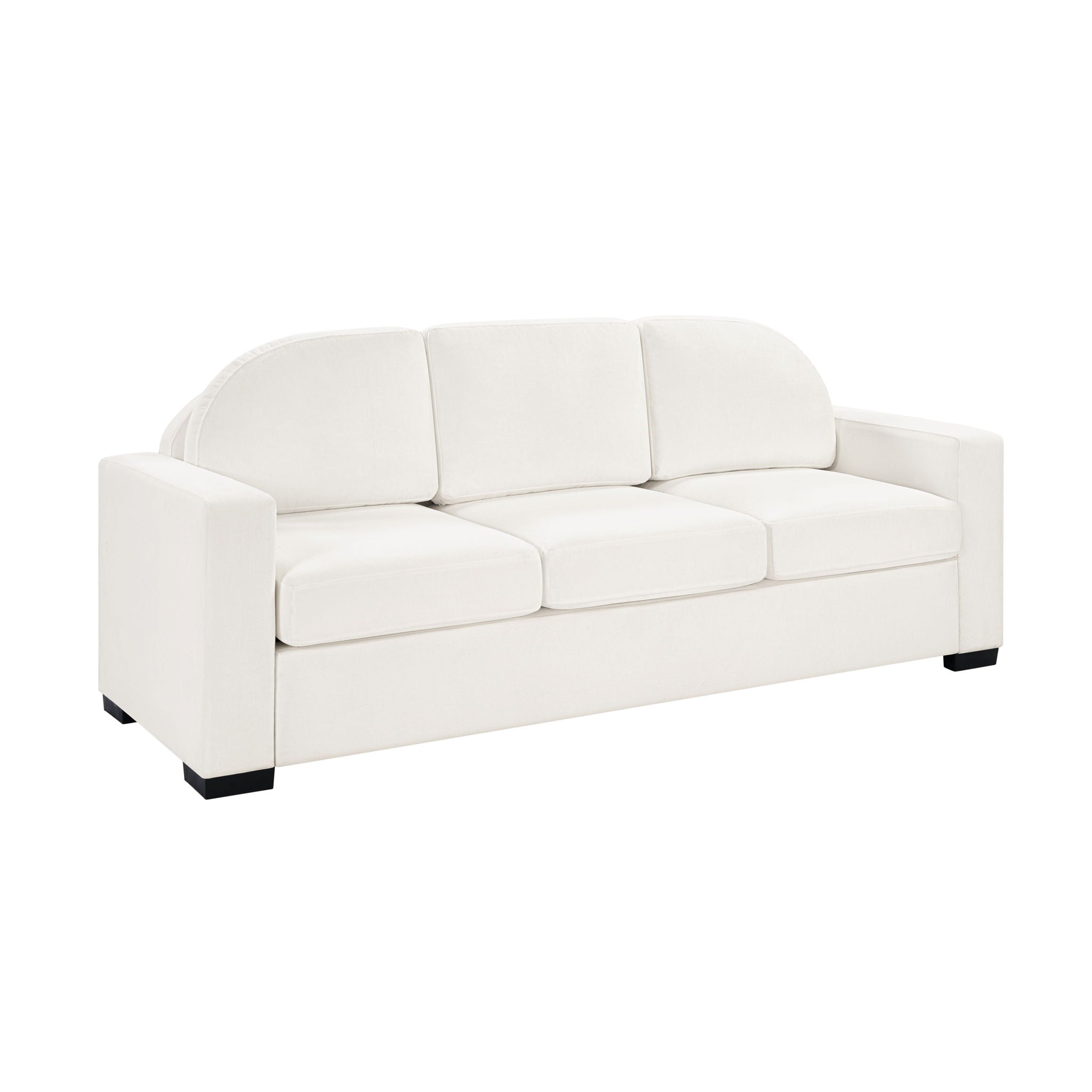 Modern 3 Seater Sofa With Curved Backrest by HouseOfZazla