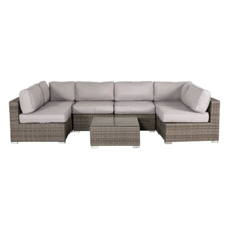 Seating Set With Cushions Handcrafted Wicker Design by Unique Piece Furniture