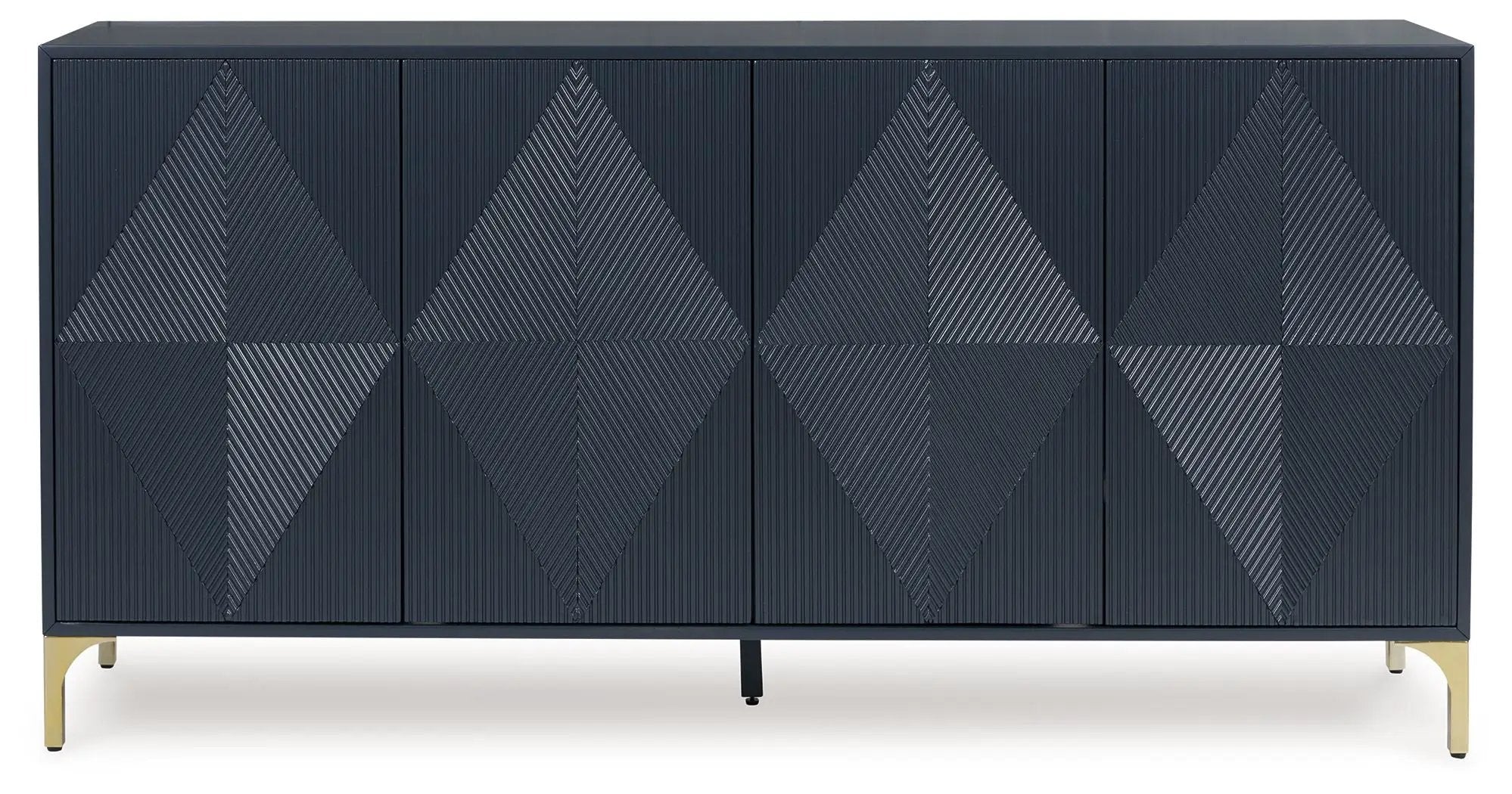 Loirwick - Accent Cabinet - Dark Blue by Unique Piece Furniture
