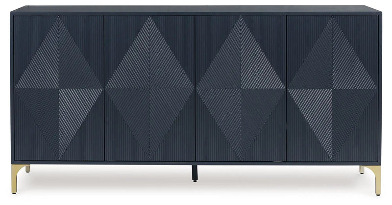 Loirwick - Accent Cabinet - Dark Blue by Unique Piece Furniture