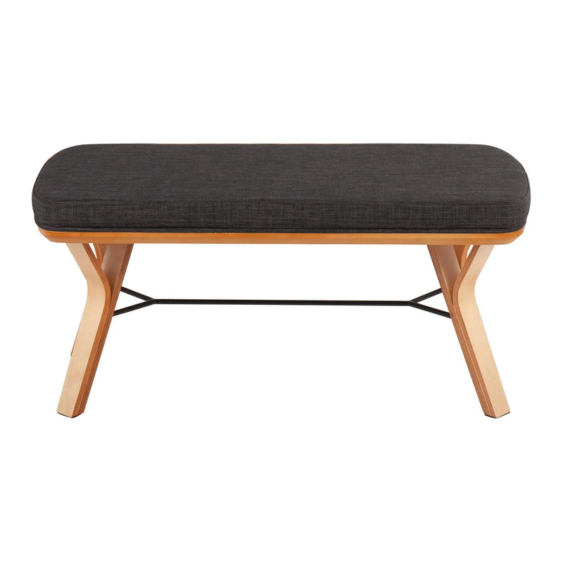 Folia - Mid Century / Modern Bench by Unique Piece Furniture