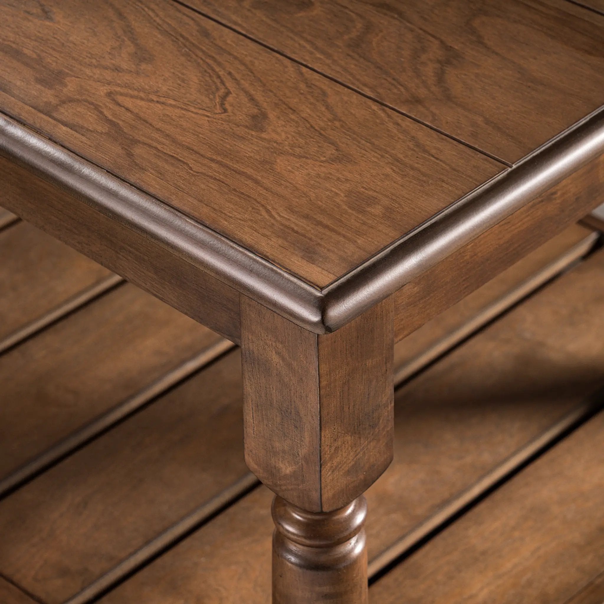 Vibe Haus Farmhouse Wooden Coffee Table by HouseOfZazla