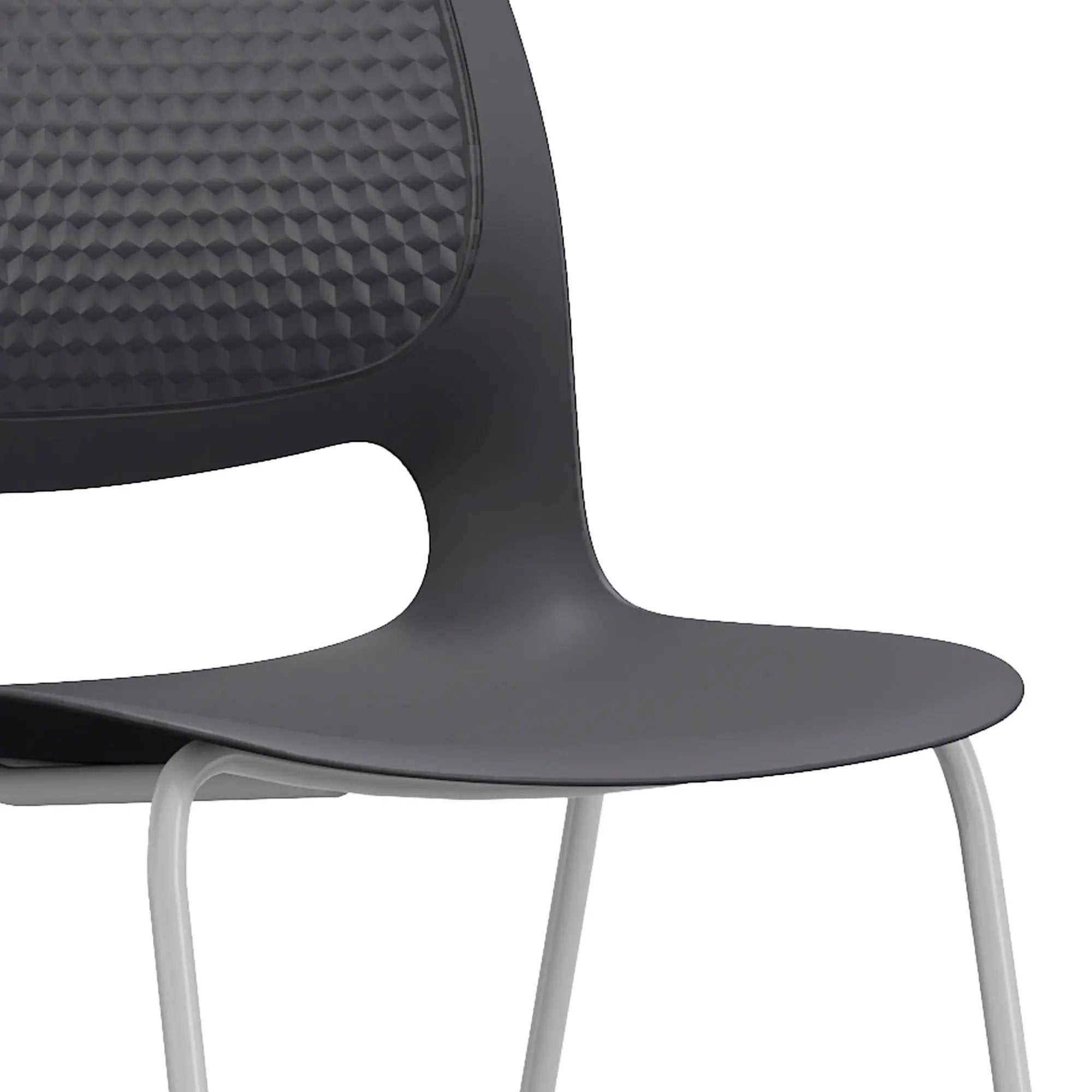 Stacking Chairs (Set of 4) - Black by HouseOfZazla