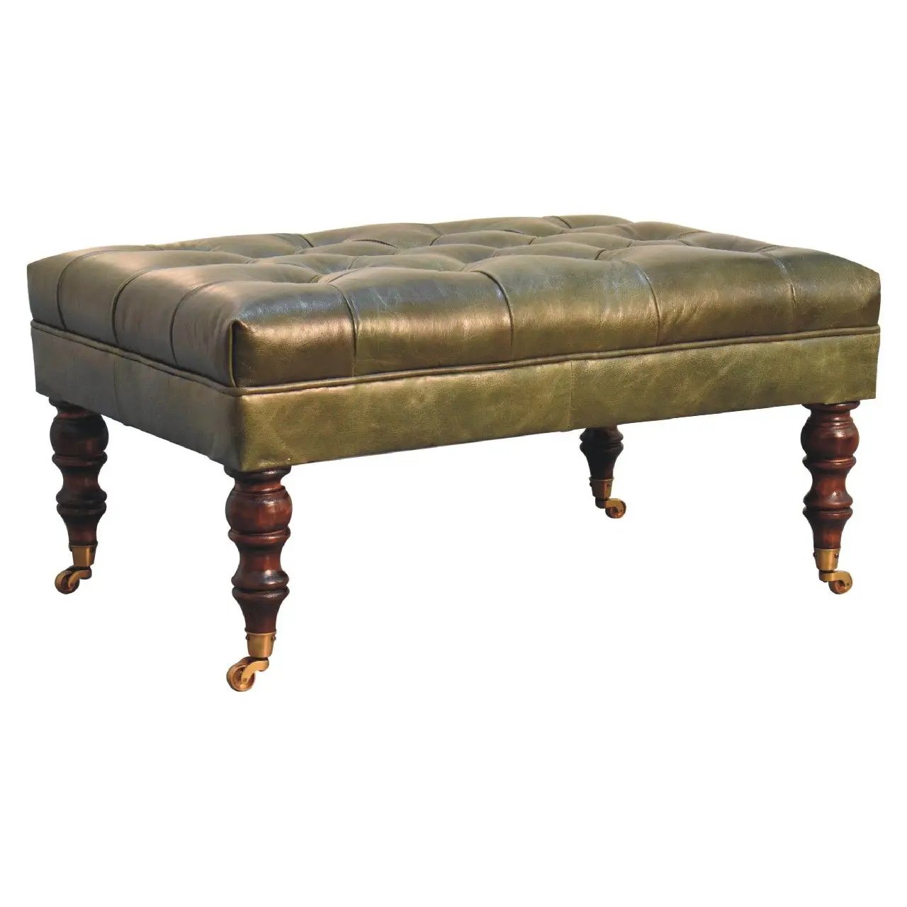 Buffalo - Ottoman With Castor Legs by HouseOfZazla