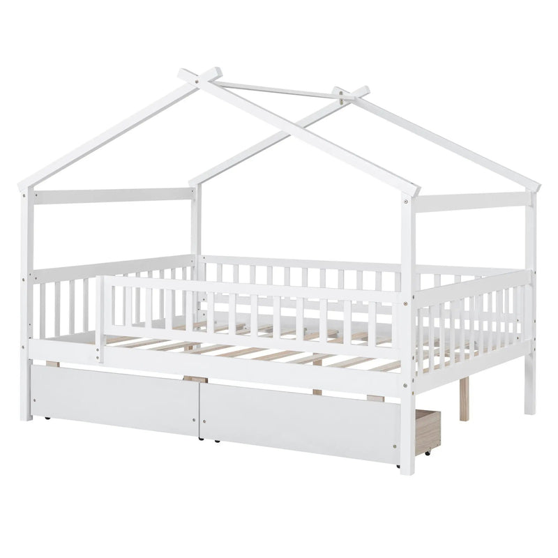 House Bed With 2 Drawers by HouseOfZazla