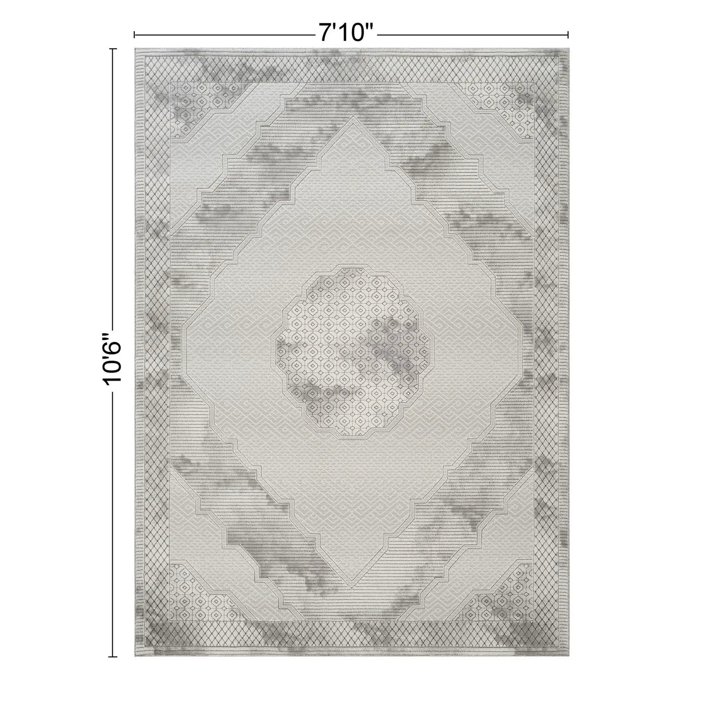 Geometrix - Medallion Rug With Geometric 3D Effect by Unique Piece Furniture