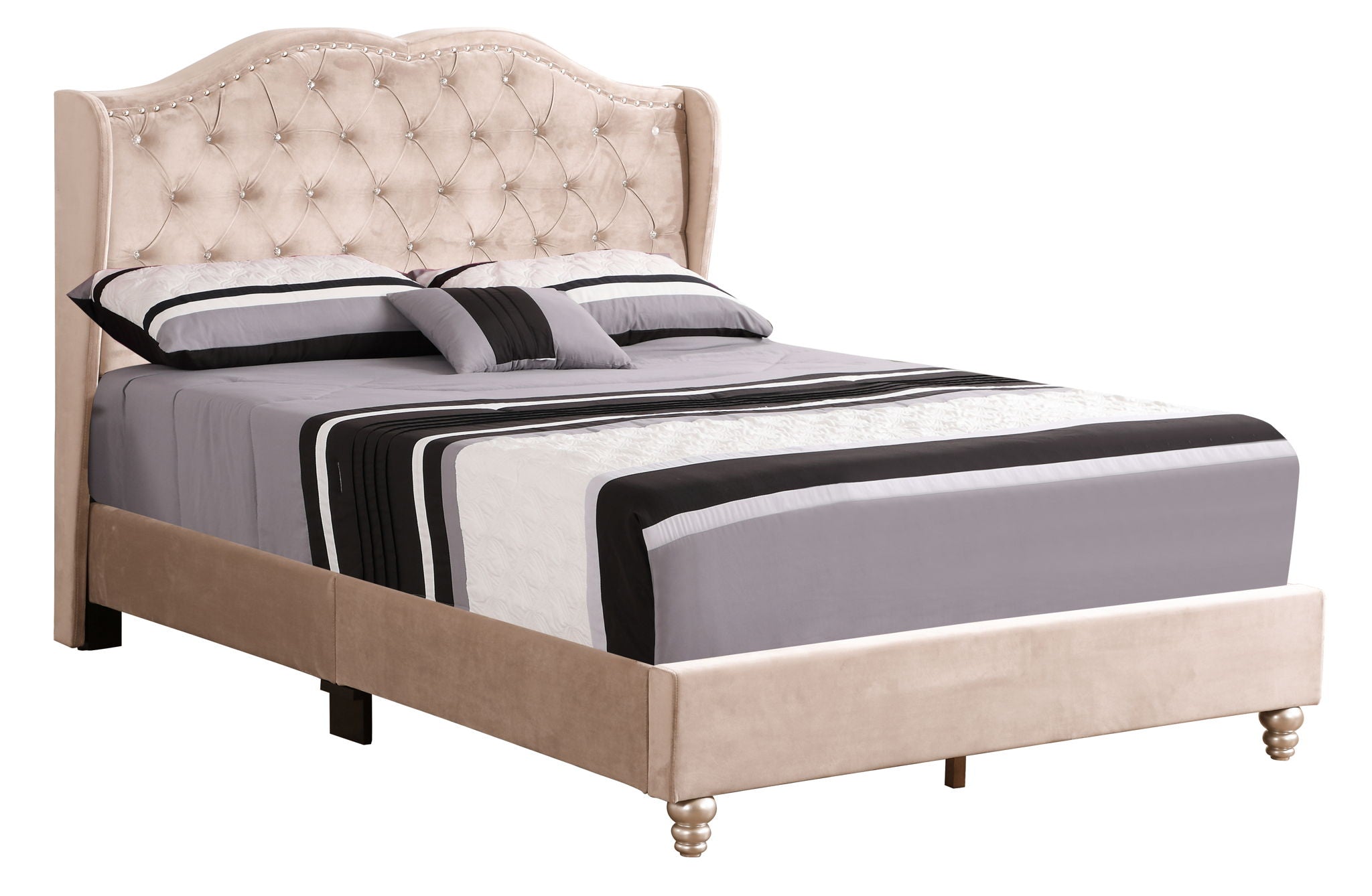 Upholstered Bed Transitional by Unique Piece Furniture