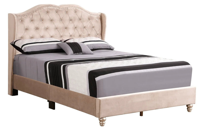 Upholstered Bed Transitional by HouseOfZazla