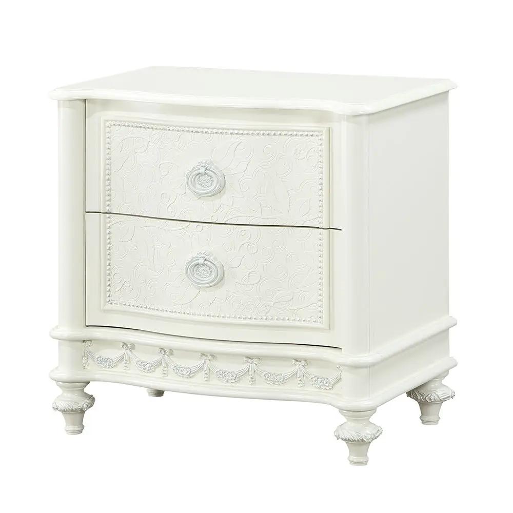 Dorothy - Nightstand With 2 Drawers - Ivory by Unique Piece Furniture