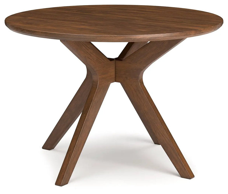 Lyncott - Round Dining Room Table - Brown by Unique Piece Furniture