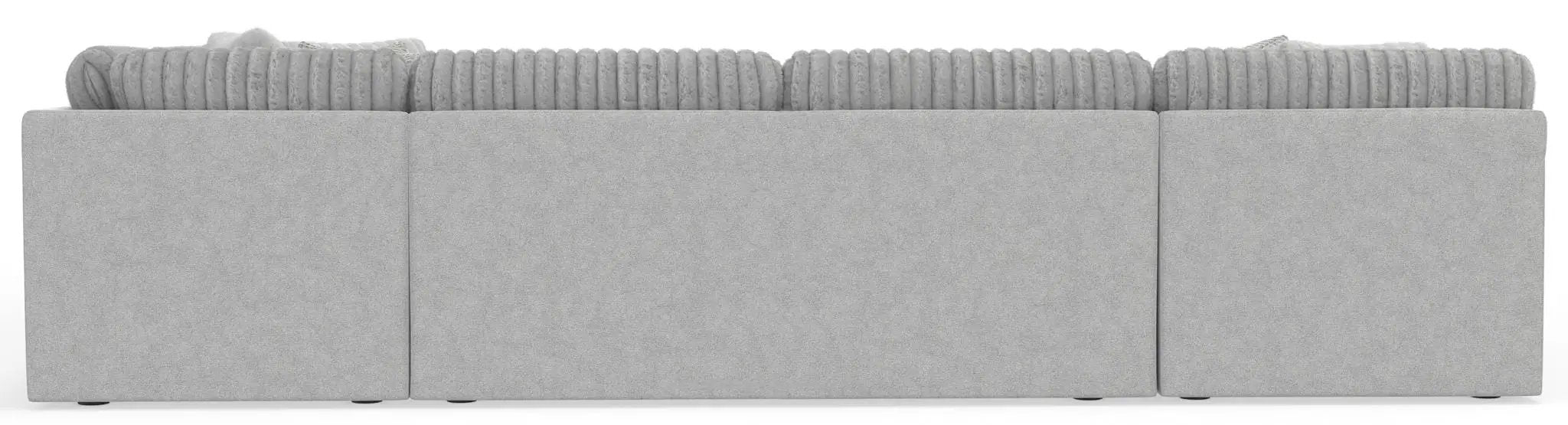 Logan - Upholstered Sectional With Comfort Coil Seating - 46" Cocktail Ottoman And Accent Pillows Included by Unique Piece Furniture