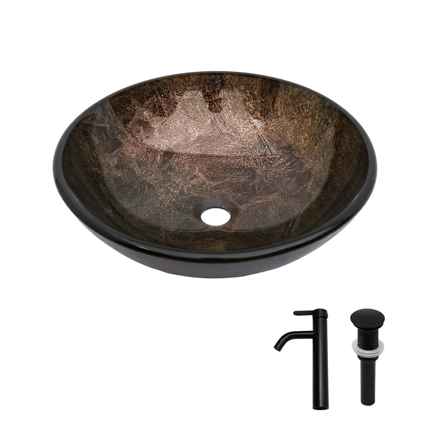 Vessel Sink With Faucet And Pop-Up Drain by HouseOfZazla