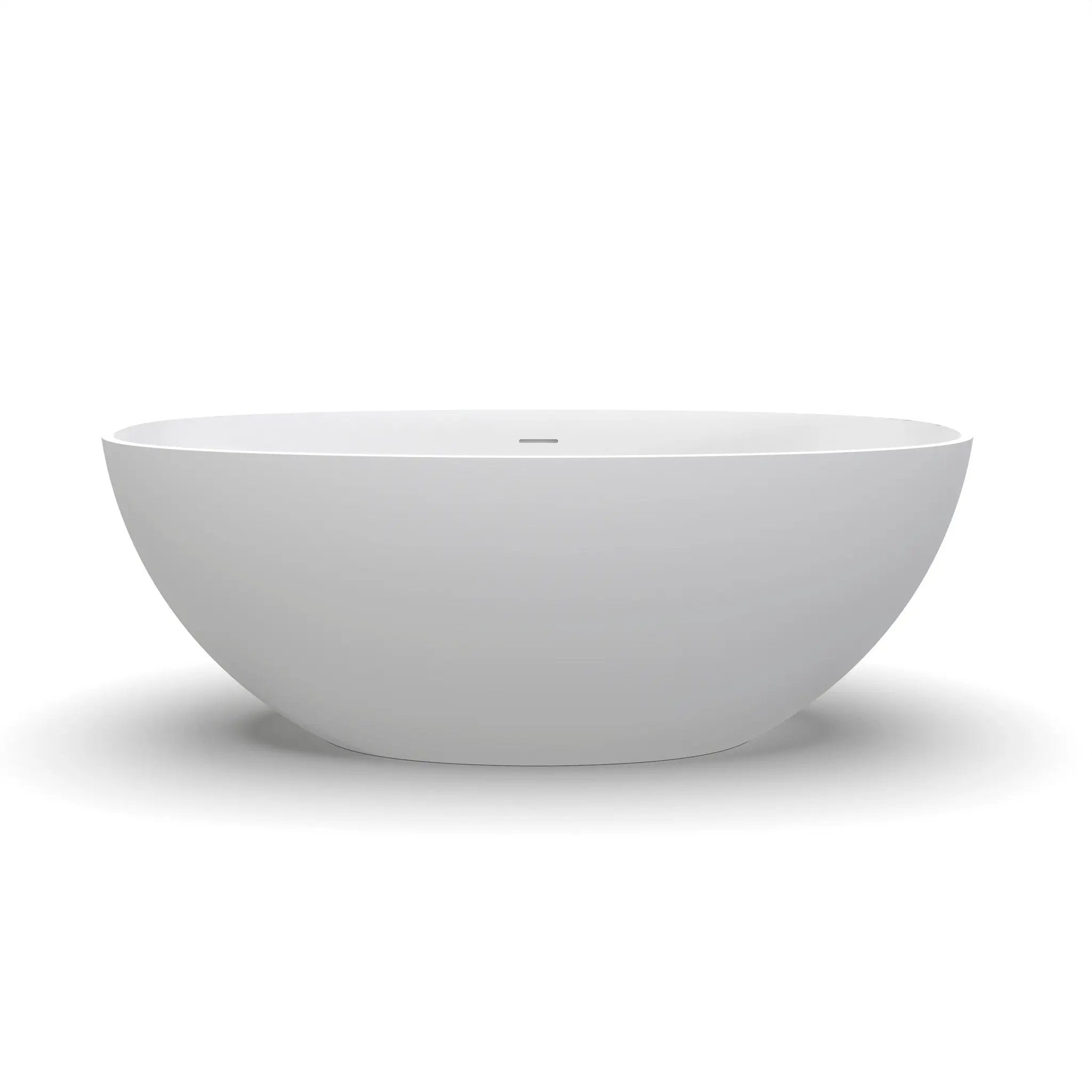 61 Inch Small Size Artificial Stone Solid Surface Freestanding Bathroom Bathtub by HouseOfZazla