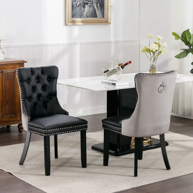 Nikki - Modern Upholstered Dining Chair (Set of 2) by HouseOfZazla