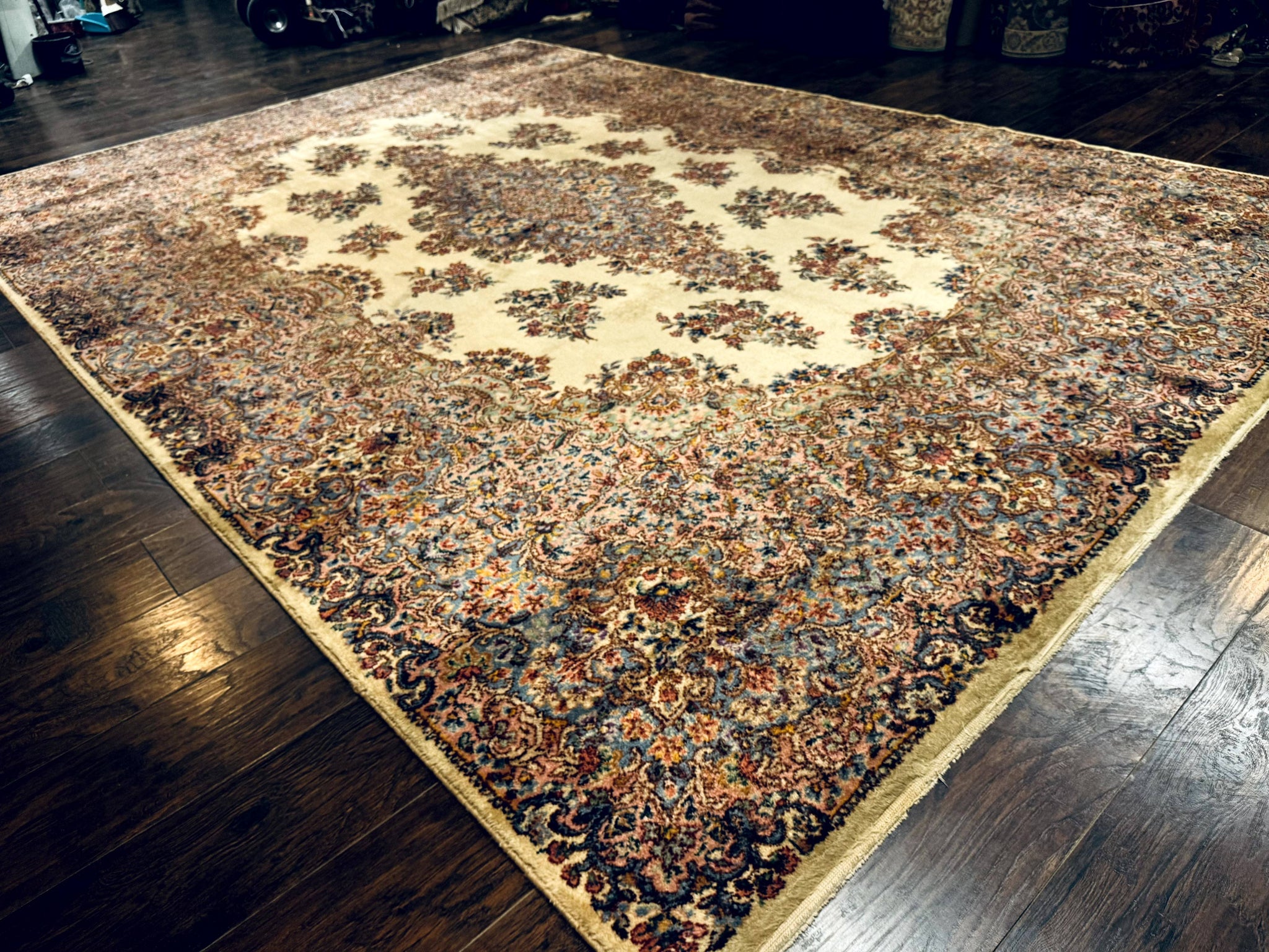 Karastan Kirman Rug #781, Antique Karastan Oriental Carpet 8.8 x 12, Wool Area Rug, Original Collection 700 Series, Rare Discontinued by Jewel Rugs