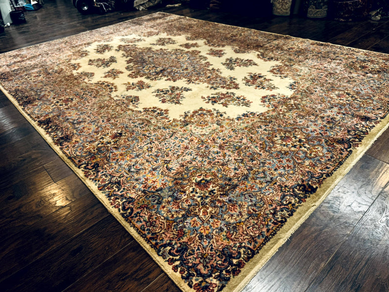 Karastan Kirman Rug #781, Antique Karastan Oriental Carpet 8.8 x 12, Wool Area Rug, Original Collection 700 Series, Rare Discontinued by Jewel Rugs