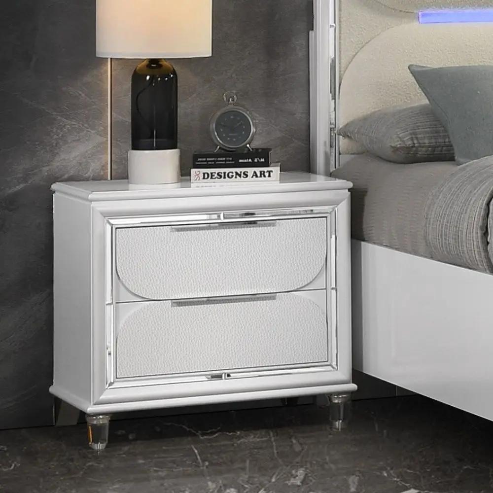 Tarian - Nightstand - Pearl White by Unique Piece Furniture