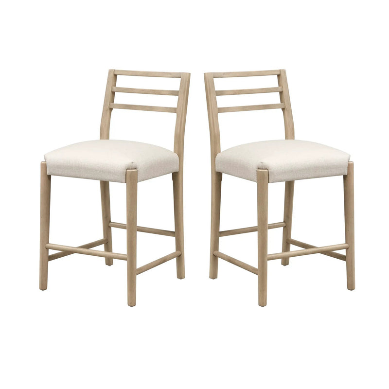 Counter Stool with Ladder Back (Set of 2) by HouseOfZazla