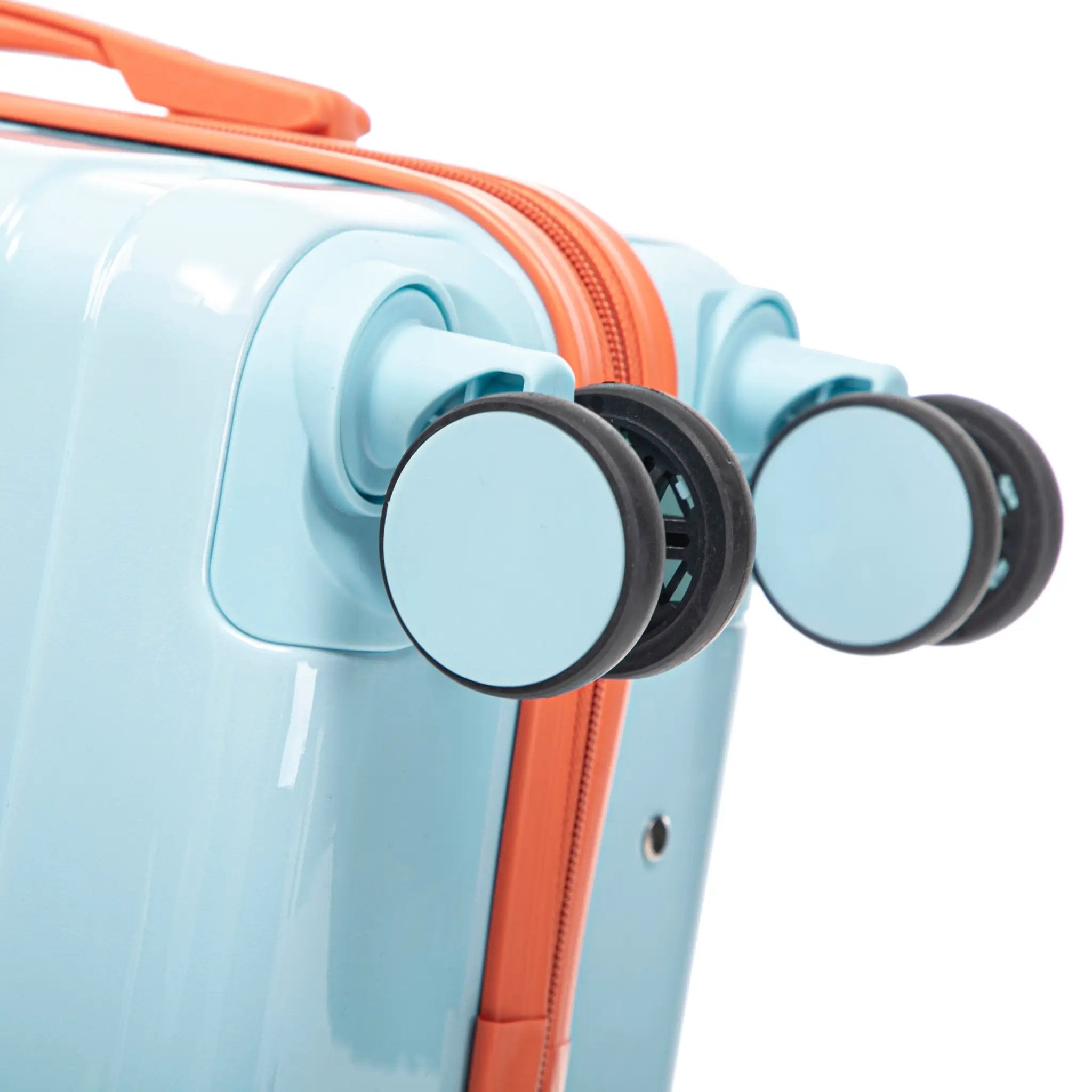 2 Pc PC Spinner Wheel Luggage Set with Gradient Color and Lock by HouseOfZazla
