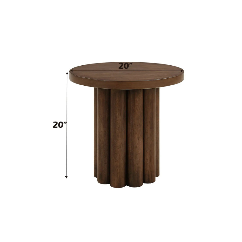 Loanna - Wooden Color End Table - Brown by Unique Piece Furniture