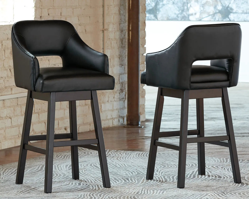 Tallenger - Upholstered Swivel Barstool (Set of 2) by Unique Piece Furniture