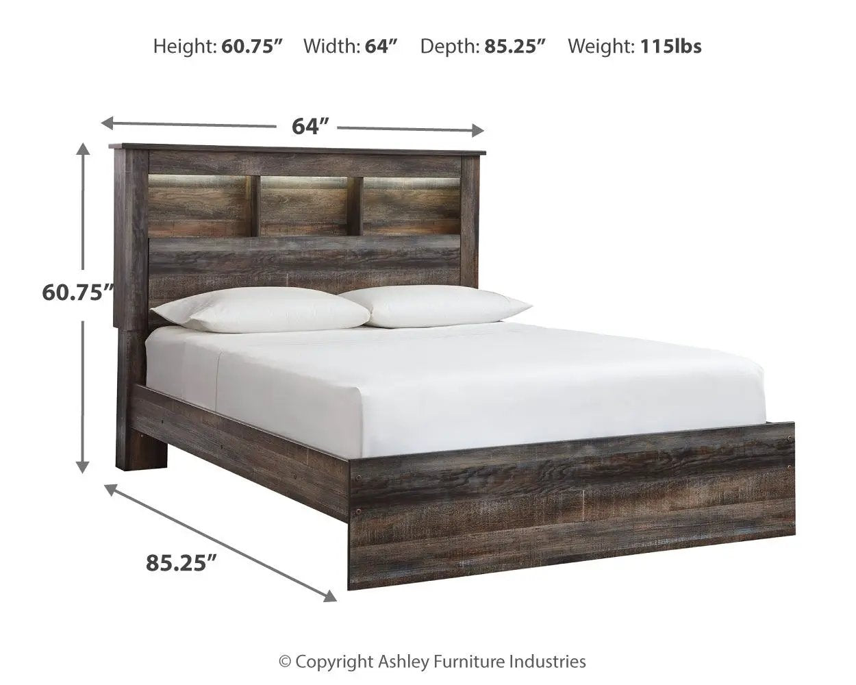 Drystan - Panel Bookcase Bed by Unique Piece Furniture