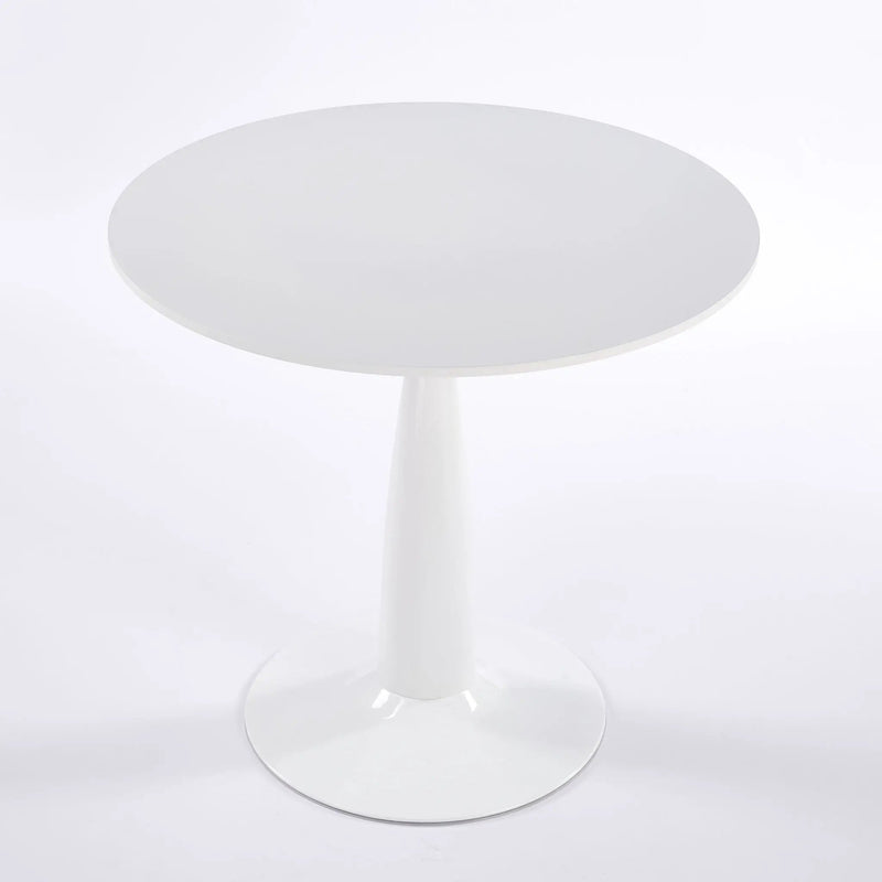 Pedestal Table, Round For Kitchen - White by Unique Piece Furniture