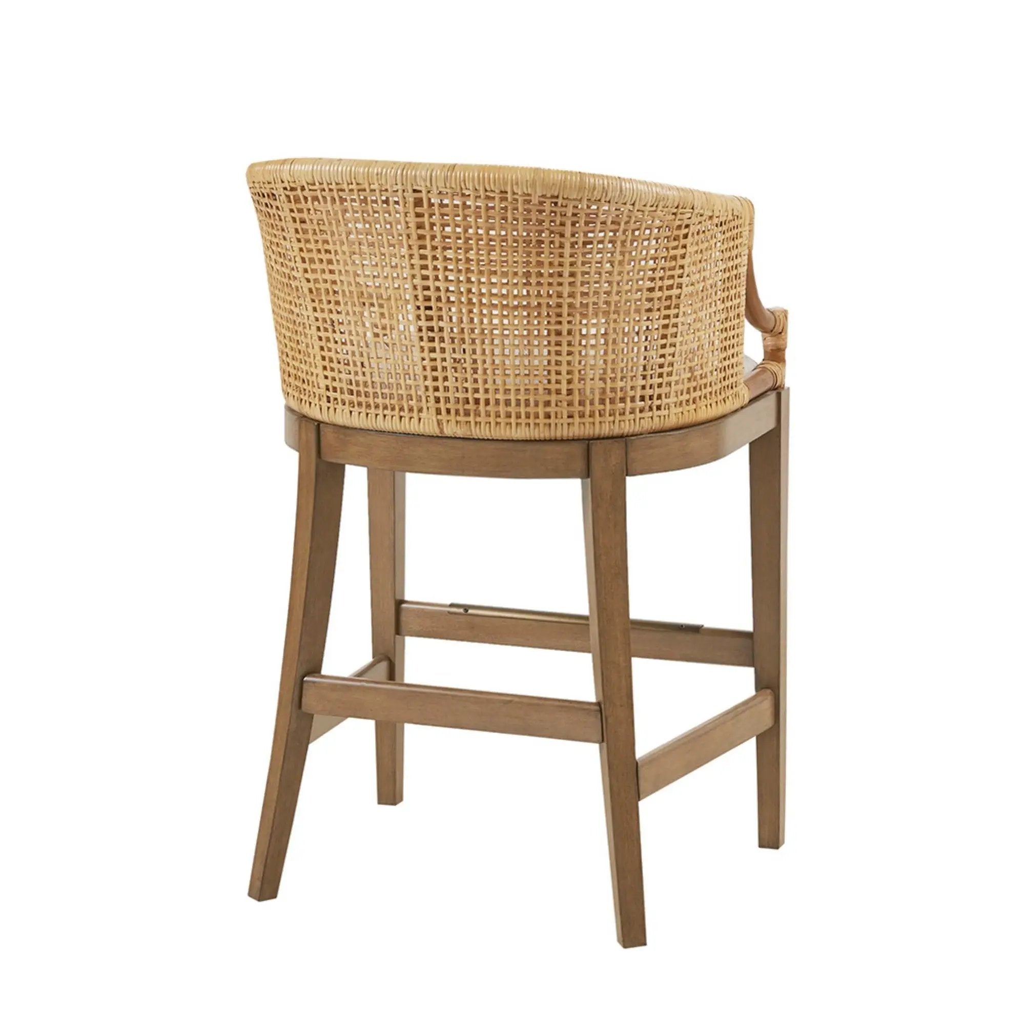 Casual Handcrafted Rattan Counter Stool by Unique Piece Furniture