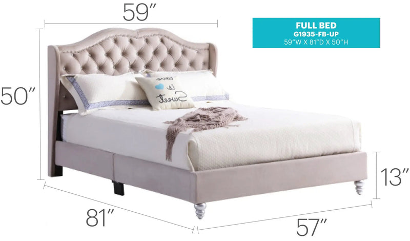 Upholstered Bed Transitional by HouseOfZazla