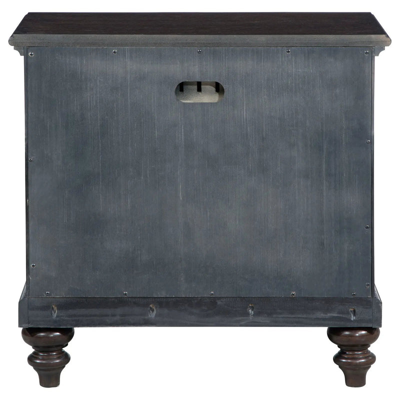 Andover 1-drawer Nightstand Bedside Table Dark Oak by Unique Piece Furniture