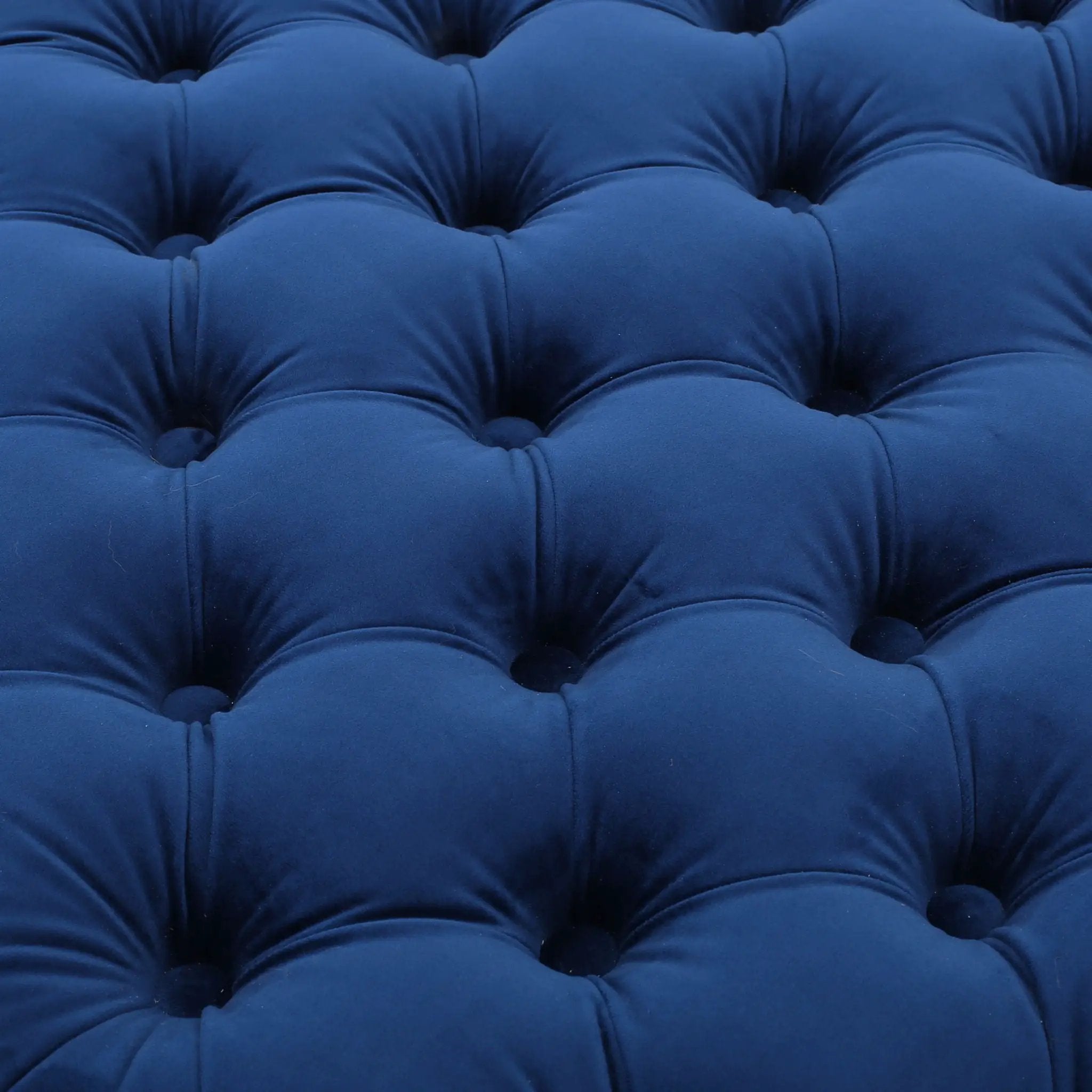 Modern Glam Ottoman with Upholstery and Button Tufted Design by HouseOfZazla