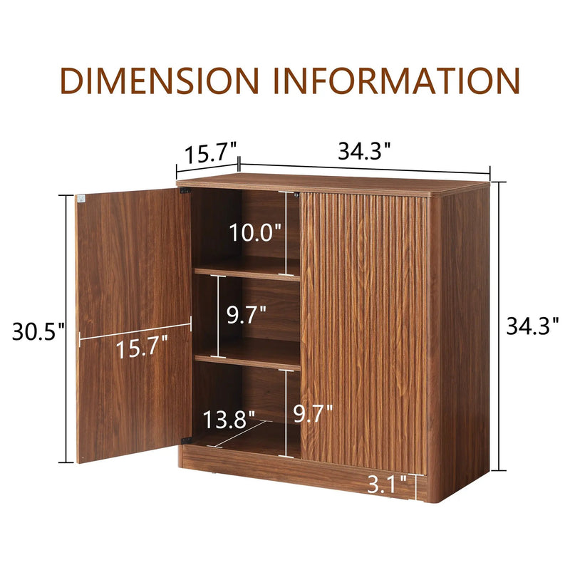 34.3" Modern Wavy Sideboard by HouseOfZazla