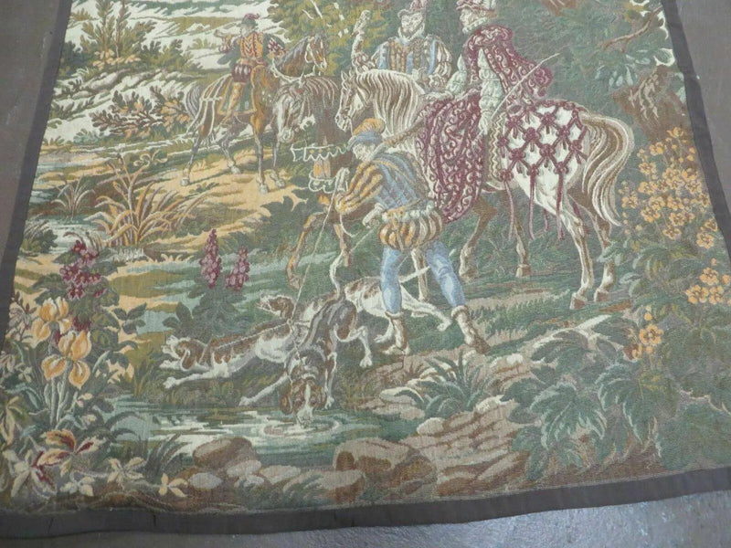 4' X 5' Vintage Tapestry Belgium Hand Loomed Victorian Nice 90f by Jewel Rugs