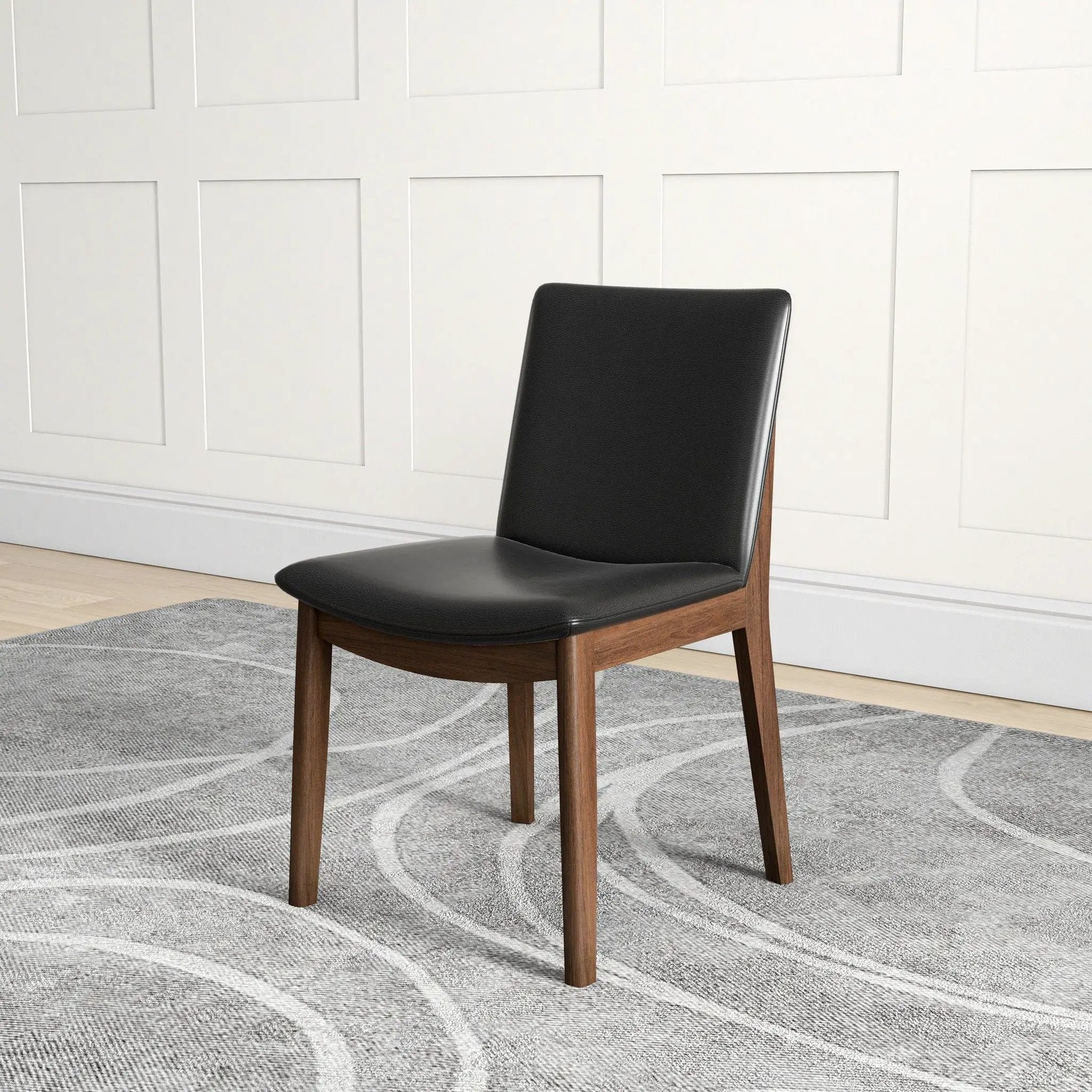 Laura - Mid-Century Modern Solid Wood Dining Chair (Set of 2) by HouseOfZazla