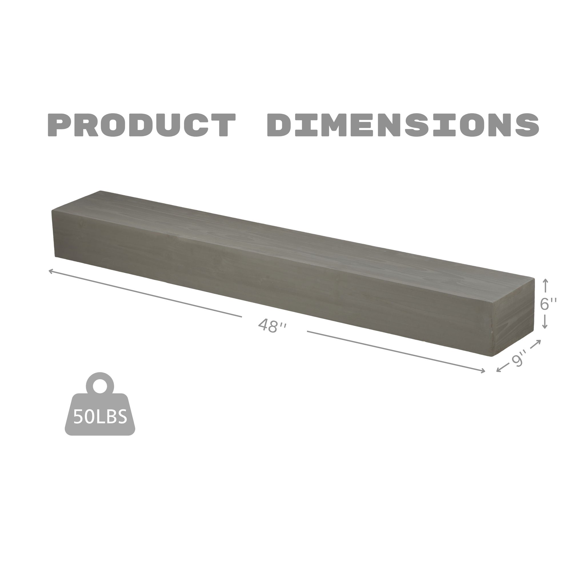 Fireplace Mantel Floating Shelf For Home Decor by HouseOfZazla