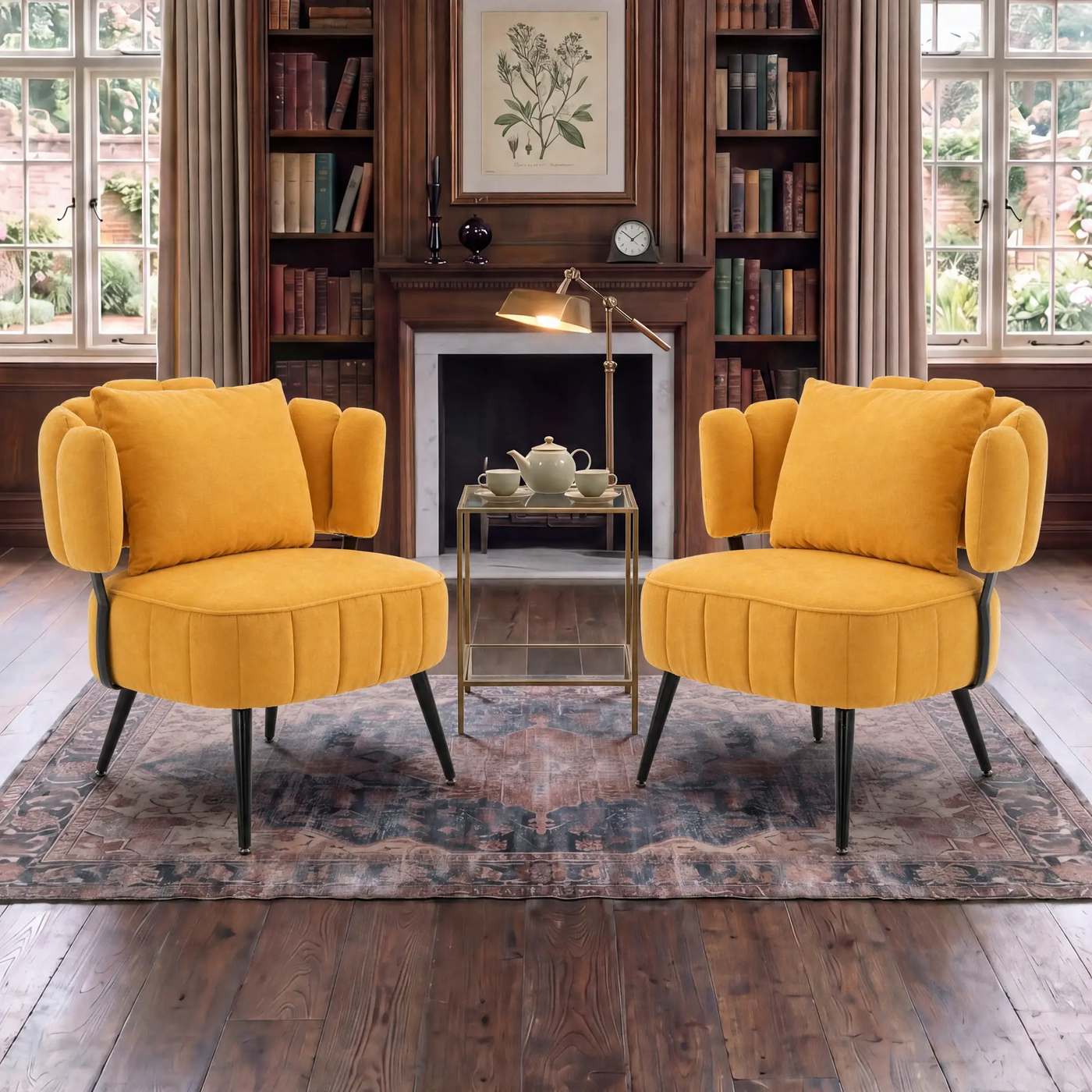 Decorative Armchair With Spring Seat Cushion by HouseOfZazla