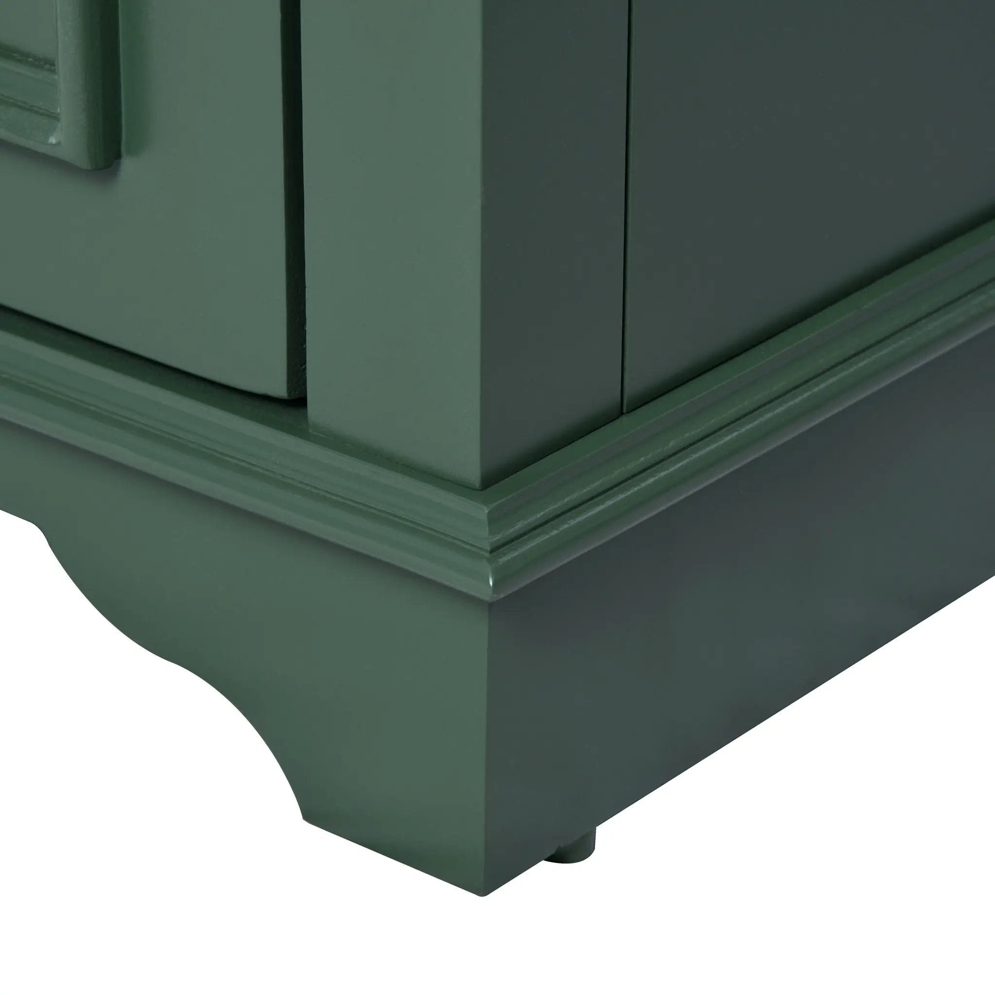 Bathroom Vanity With Ceramic Sink Combo, Modern Freestanding Storage Cabinet With Silver Handles