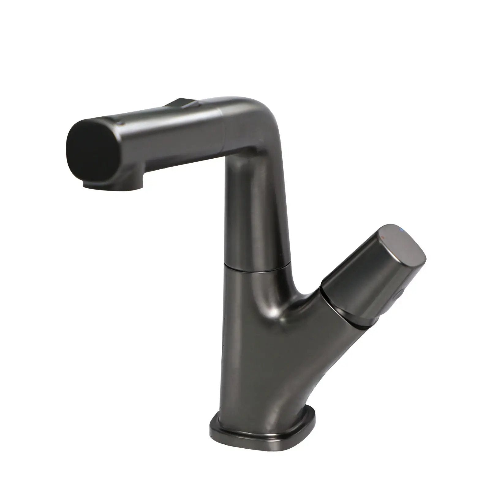 Pull Down Bathroom Sink Faucet With 3 Water Modes And Stainless Steel Construction - Gunmetal Black by HouseOfZazla